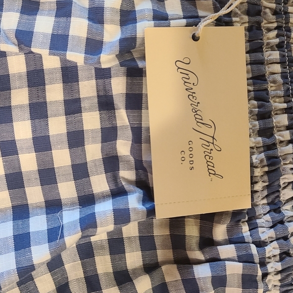 Universal Thread Checkered Smocked Waist Skirt - Picture 2 of 5